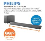 Soundbar 2.1 TAB5305/12 von Philips im aktuellen V-Markt Prospekt für 99,90 €