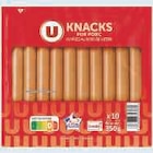 Promo Knacks pur porc à 1,26 € dans le catalogue Super U à Bruguières