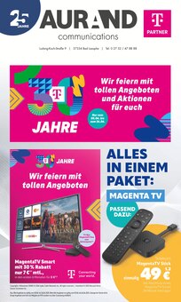 Aktueller Aurand Communications Prospekt für Biedenkopf und Ungebung, Seiten zum blättern Aurand Communications Prospekt 30 JAHRE mit Seiten in Biedenkopf und Umgebung