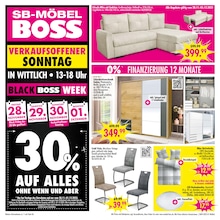SB Möbel Boss Prospekt: "BLACK WEEK", 12 Seiten, 28.11.2025 - 05.12.2025