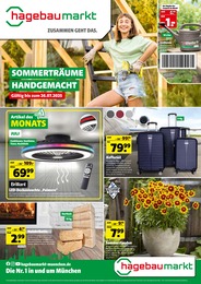 Hagebaumarkt Prospekt für Parsdorf mit 8 Seiten Hagebaumarkt Prospekt für Parsdorf: "SOMMERTÄUME HANDGEMACHT", 8 Seiten, 19.07.2025 - 26.07.2025