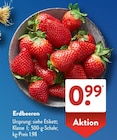 Erdbeeren  im aktuellen ALDI SÜD Prospekt für 0,99 €