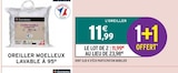 Oreiller moelleux lavable à 95° - Domédia en promo chez Intermarché Montpellier à 11,99 €