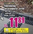 Feinsteinzeug Terrassenplatte „Arrow“ Angebote bei Hornbach Bochum für 10,89 €