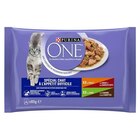 Purina ONE - Sachets pour Chat à l'appétit difficile 4 x 85 g - Purina ONE en promo chez Maxi Zoo Perpignan à 2,59 €