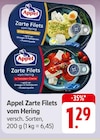 Zarte Filets vom Hering Angebote von Appel bei EDEKA Reutlingen für 1,29 €