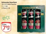 Rose Bock Angebote von Schmucker bei GLOBUS Rüsselsheim für 7,99 €