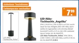 LED-Akku-Tischleuchte „Angelika“ bei Werkers Welt im Prospekt "" für 7,99 €