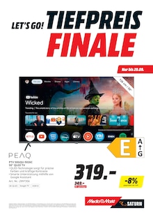 Fernseher im aktuellen MediaMarkt Saturn Prospekt (Langenhagen) Fernseher im MediaMarkt Saturn Prospekt "LET'S GO! TIEFPREISFINALE" mit 15 Seiten (Langenhagen)