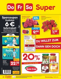 Erdbeeren Angebot im aktuellen Netto Marken-Discount Prospekt auf Seite 34