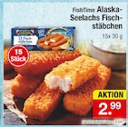 Alaska-Seelachs Fischstäbchen Angebote von FishTime bei Zimmermann Magdeburg für 2,99 €