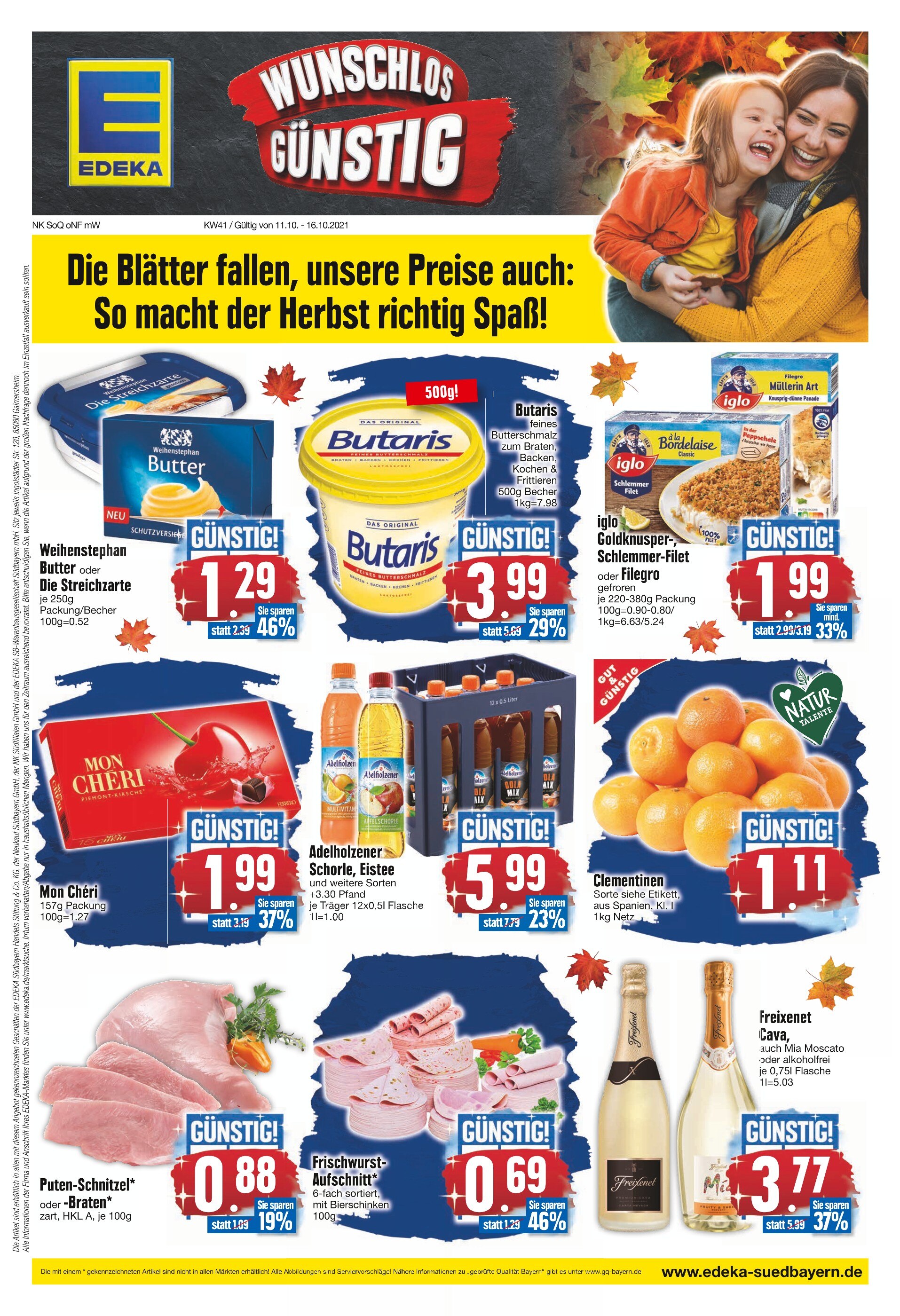 EDEKA Prospekt für Schörghof mit 20 Seiten EDEKA Prospekt für Schörghof: "WUNSCHLOS GÜNSTIG", 20 Seiten, 11.10.2021 - 16.10.2021