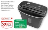 Aktenvernichter 480 X Angebote von Genie bei GLOBUS Rostock für 5,99 €