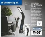 LED-Tischleuchte mit Uhr Angebote von LIVARNO home bei Lidl Bottrop für 19,99 €