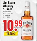 Whiskey o. Likör Angebote von Jim Beam bei Trinkgut Erkelenz für 10,99 €