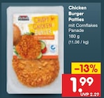 Chicken Burger Patties für 1,99 € bei Netto Marken-Discount im Angebot Chicken Burger Patties im aktuellen Netto Marken-Discount Prospekt