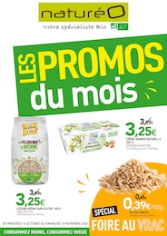 Catalogue NaturéO en cours à Treillières et aux alentours : «LES PROMOS DU MOIS» avec 14 pages, valable du 16/10/2024 au 10/11/2024