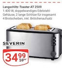 Langschlitz-Toaster AT 2509 im Angebot bei GLOBUS in Krefeld Langschlitz-Toaster AT 2509 Angebote von Severin bei GLOBUS Krefeld für 34,99 €