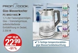 Glas-Wasserkocher PC-WKS1190G Angebote von Profi Cook bei V-Markt München für 22,99 €