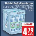 EDEKA - Mineralwasser Angebot im Prospekt Mineralwasser bei EDEKA im Prospekt "" für 4,79 €