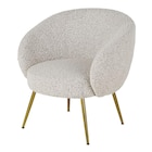 Fauteuil bouclettes gris chiné en promo chez Maisons du Monde Quimper à 299,00 €
