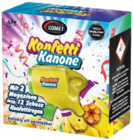 Konfettikanone, 3-teilig von COMET FEUERWERK für 3,99 € bei Lidl im Angebot Konfettikanone, 3-teilig von COMET FEUERWERK im aktuellen Lidl Prospekt