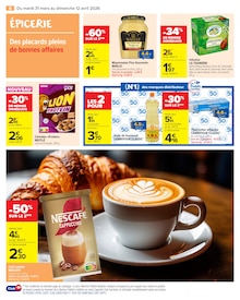 Promotion Café soluble dans le prospectus Carrefour Market, valable du 31/03/2026 au 12/04/2026 Promo Café soluble dans le catalogue Carrefour Market du moment à la page 10