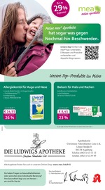 mea - meine apotheke Apotheken Prospekt der aktuellen Woche mit 4 Seiten, gültig von 01.03.2026 bis 31.03.2026, in Augsburg und Umgebung Aktueller mea - meine apotheke Apotheken Prospekt in Augsburg und Umgebung, "Unsere März-Angebote" mit 4 Seiten, 01.03.2026 - 31.03.2026