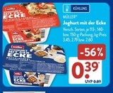 Joghurt mit der Ecke Typ Schoko Cookies im ALDI SÜD Prospekt Joghurt mit der Ecke Typ Schoko Cookies von Müller im aktuellen ALDI SÜD Prospekt für 0,39 €