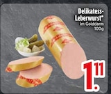 Delikatess-Leberwurst im Angebot bei EDEKA in Heidenheim Delikatess-Leberwurst Angebote bei EDEKA Heidenheim für 1,11 €