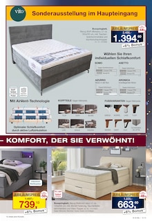Bett im Möbel Inhofer Prospekt "95 JAHRE JUBILÄUM" mit 16 Seiten (Reutlingen)