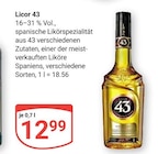 Aktuelles Licor 43 Angebot bei GLOBUS in Krefeld ab 12,99 €