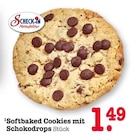 Softbaked Cookies mit Schokodrops Angebote von Scheck-In Manufaktur bei E center Karlsruhe für 1,49 €