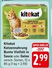 Katzen­nahrung Bunte Vielfalt in Sauce oder Gelee Angebote von Kitekat bei EDEKA Nürtingen für 2,99 €