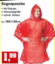 Regenponcho bei Thomas Philipps in Leverkusen Regenponcho im Angebot bei Thomas Philipps Leverkusen für 1,99 €