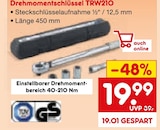 Drehmomentschlüssel TRW210  im aktuellen Netto Marken-Discount Prospekt für 19,99 €