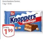 Nussriegel im Angebot bei GLOBUS in Homburg Nussriegel Angebote von Knoppers bei GLOBUS Homburg für 1,99 €