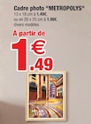 Bazarland Saint-Mitre-les-Remparts - Promo Cadre photo metropolys Promo Cadre photo metropolys à 1,49 € dans le catalogue Bazarland à Saint-Mitre-les-Remparts