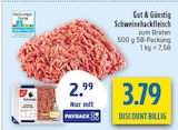 Schweinehackfleisch im Angebot bei diska in Freiberg Schweinehackfleisch Angebote bei diska Freiberg für 2,99 €