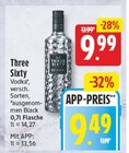Vodka Angebote von Three Sixty bei WEZ Bad Salzuflen für 9,49 €
