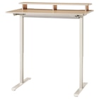 Schreibtisch sitz/steh elektrisch Eichenachbildung/beige Angebote von TRAVSPORT bei IKEA Voerde für 229,00 €