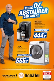 expert Schäfer Prospekt Gückingen "RUDIS 0% ABSTAUBER DER WOCHE" mit 1 Seite