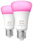 Hue White & Color Ambiance E27 smarte LED Lampe-Doppelpack von Philips für 45,00 € bei MediaMarkt Saturn im Angebot Hue White & Color Ambiance E27 smarte LED Lampe-Doppelpack von Philips im aktuellen MediaMarkt Saturn Prospekt