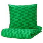 Bettwäsche-Set, 2-teilig grün/gemustert Angebote von BLÅSKATA bei IKEA Beckum für 19,99 €