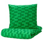 Aktuelles Bettwäsche-Set, 2-teilig grün/gemustert Angebot bei IKEA in Duisburg ab 19,99 €