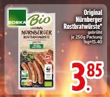 Original Nürnberger Rostbratwürste Angebote von EDEKA Bio bei EDEKA Ravensburg für 3,85 €