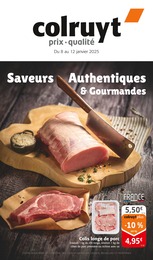 Prospectus Colruyt, "Saveurs Authentiques & Gourmandes" à Saint-Genest-Lerpt et alentours, 10 pages, 08/01/2025 - 12/01/2025 Catalogue Colruyt "Saveurs Authentiques & Gourmandes" à Saint-Genest-Lerpt et alentours, 10 pages, 08/01/2025 - 12/01/2025