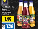 EDEKA - Fruchtsaft oder Nektar Angebot im Prospekt Fruchtsaft oder Nektar bei EDEKA im Prospekt "" für 1,29 €