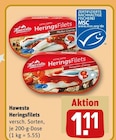 Heringsfilets Angebote von Hawesta bei REWE Halle für 1,11 €