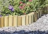 Bordure bois demi-rondin - L. 180 x h. 15 x Ép. 3 cm - Blooma en promo chez Brico Dépôt Argenteuil à 6,59 €